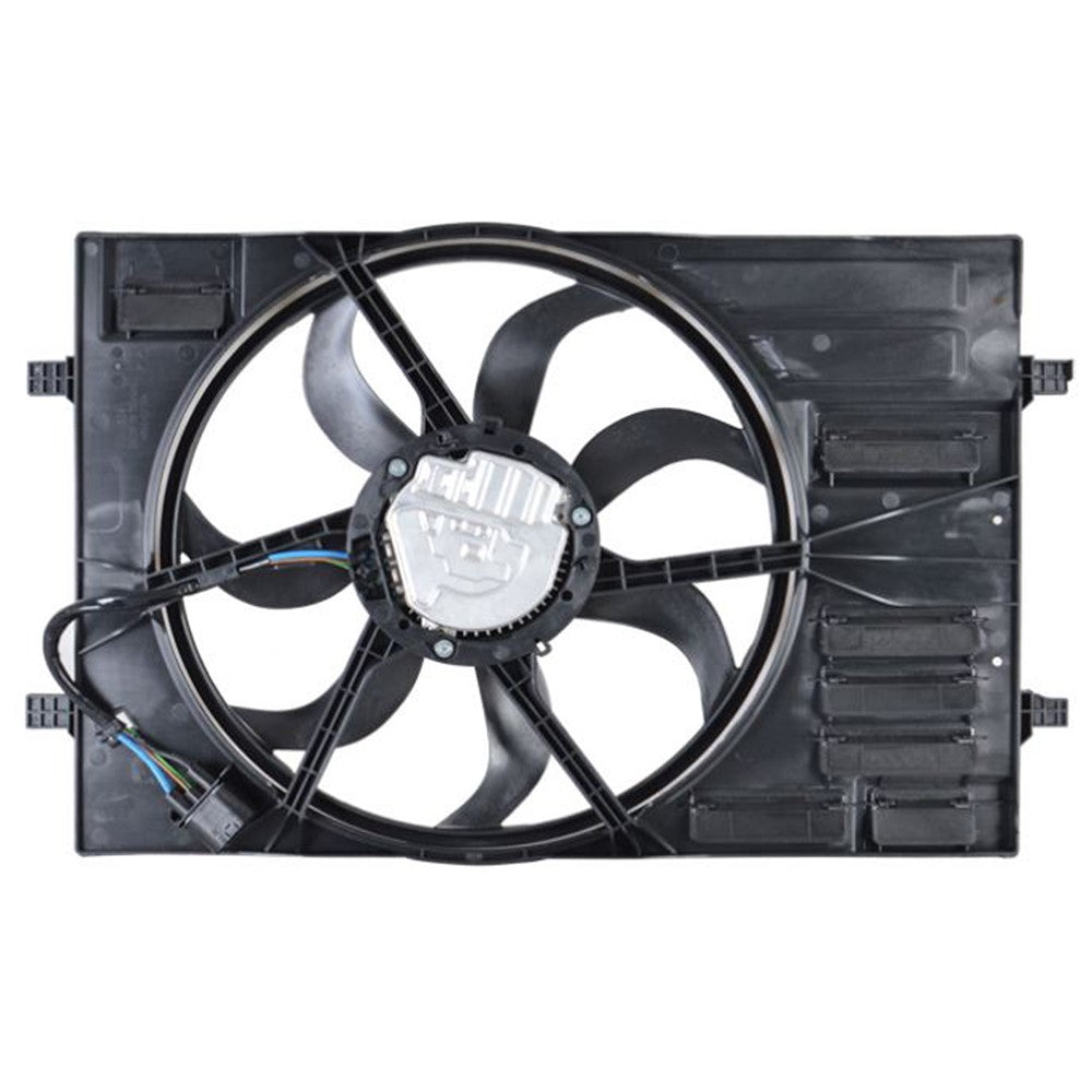 Radiator And Condenser Fan Assembly With One Big Fan 2015-2020 Audi A3 & Volkswagen E-Golf, Golf, Golf Sportwagen, Gti