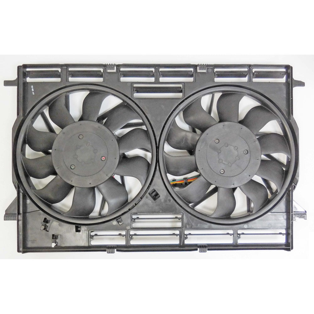 Radiator And Condenser Fan Assembly With Two Fans Side By Side 2018-2021 Audi Q5, Sq5, Q5 Sportback