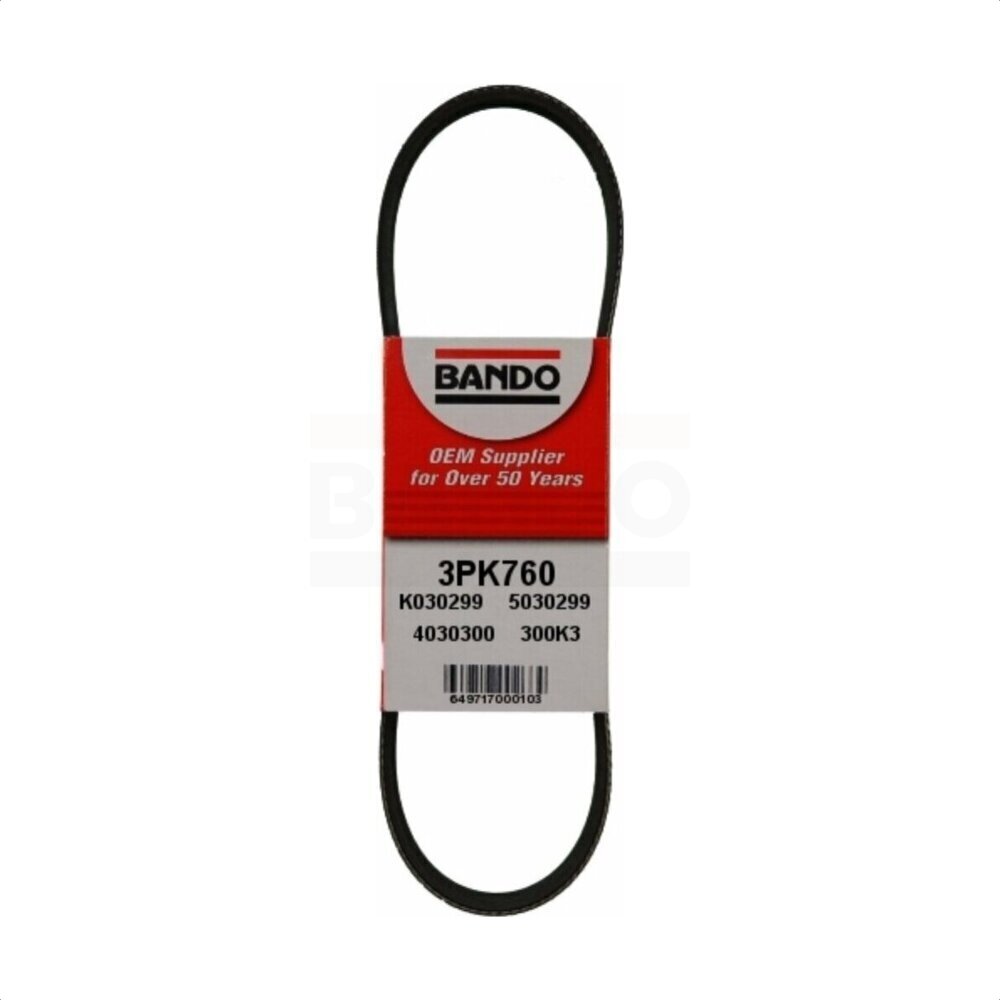 Accessory Drive Belt BAN-3PK760 For Toyota Camry RAV4 Celica Honda Civic Mazda