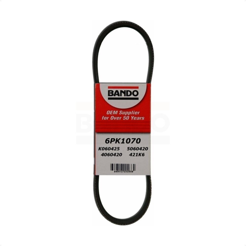 Accessory Drive Belt Alternator BAN-6PK1070 For Volkswagen Jetta Golf Passat A3