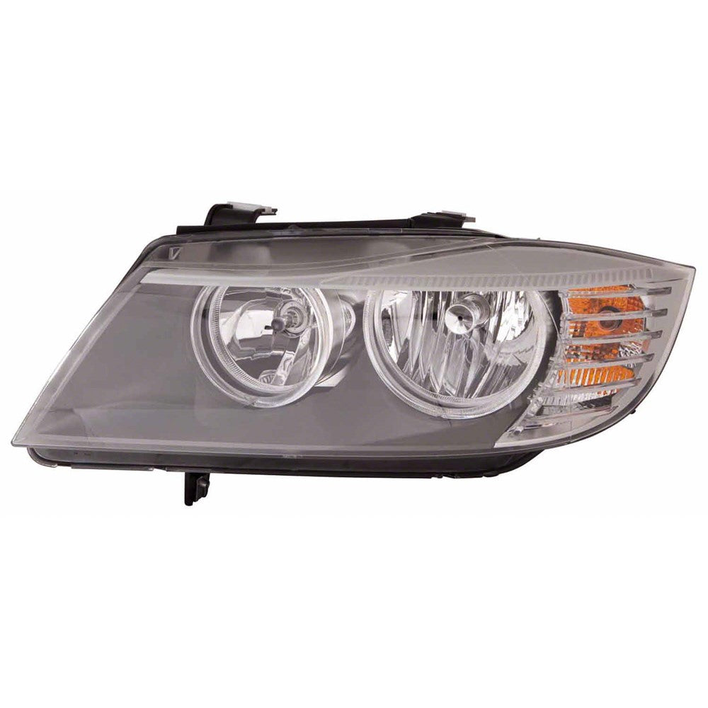 Front Left Driver Side Halogen Headlight Lens And Housing Housing 2009-2012 Bmw 320i, 323i, 328i, 330i, 335i, 328i Xdrive, 335d, 335i Xdrive, 335is