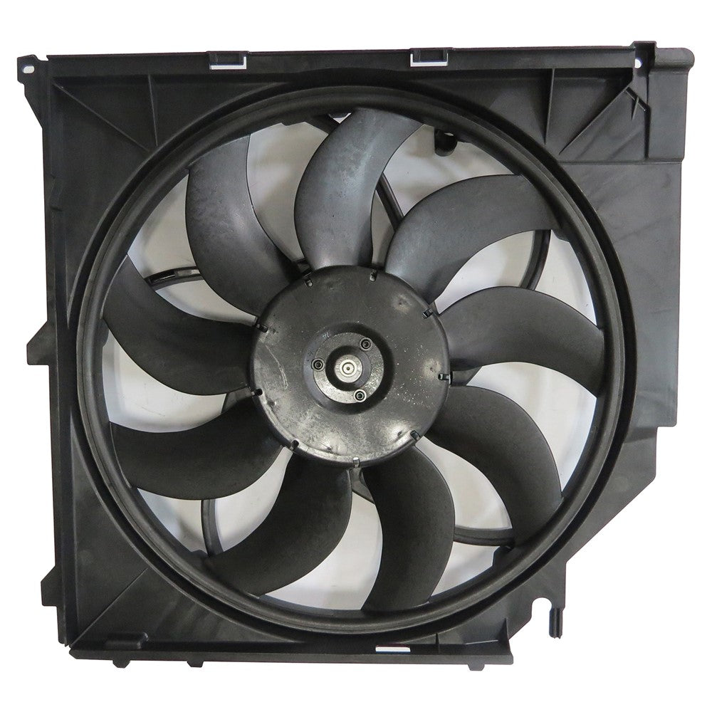 Radiator And Condenser Fan Assembly With One Big Fan 2004-2010 Bmw X3