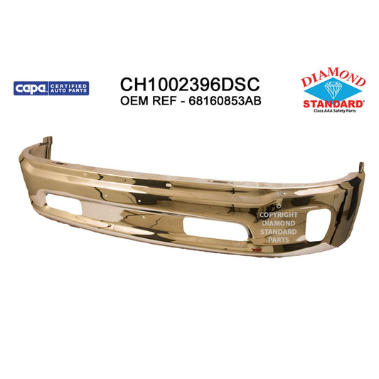CAPA Certified Factory Style Replacement Front Bumper Face Bar for Ram 1500, Ram 1500 Classic