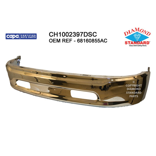 CAPA Certified Factory Style Replacement Front Bumper Face Bar for Ram 1500, Ram 1500 Classic