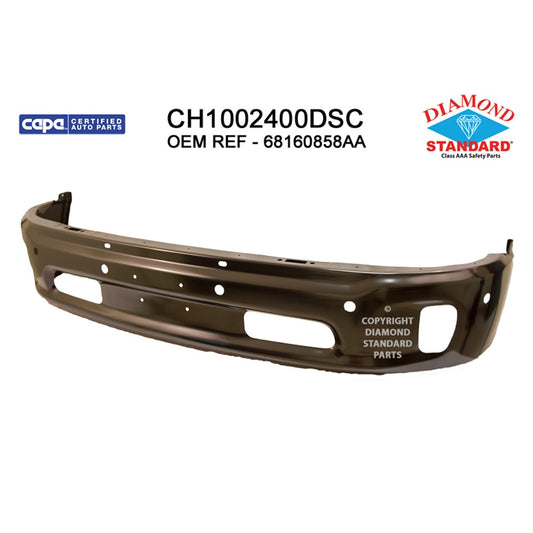 CAPA Certified Factory Style Replacement Front Bumper Face Bar for Ram 1500, Ram 1500 Classic