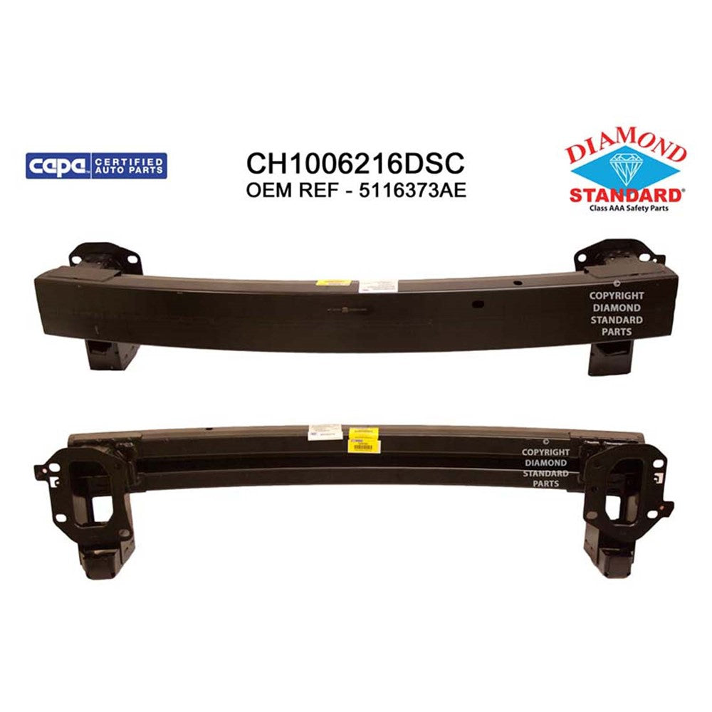 Front Bumper Impact Bar 2007-2017 Jeep Patriot, Compass