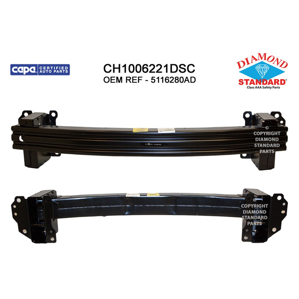 Front Bumper Impact Bar 2009-2020 Dodge Journey