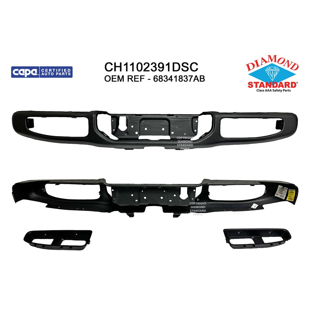 Rear Step Bumper Face Bar 2020-2025 Jeep Gladiator