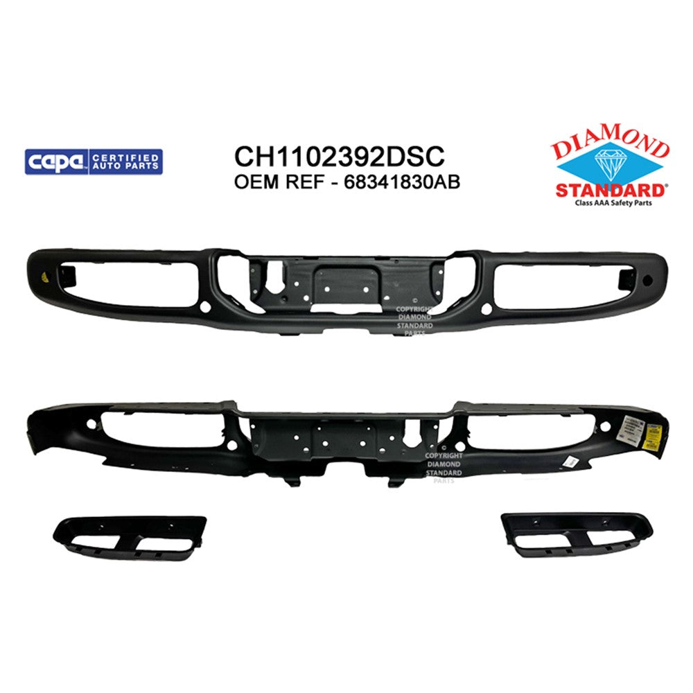 Rear Step Bumper Face Bar 2020-2025 Jeep Gladiator