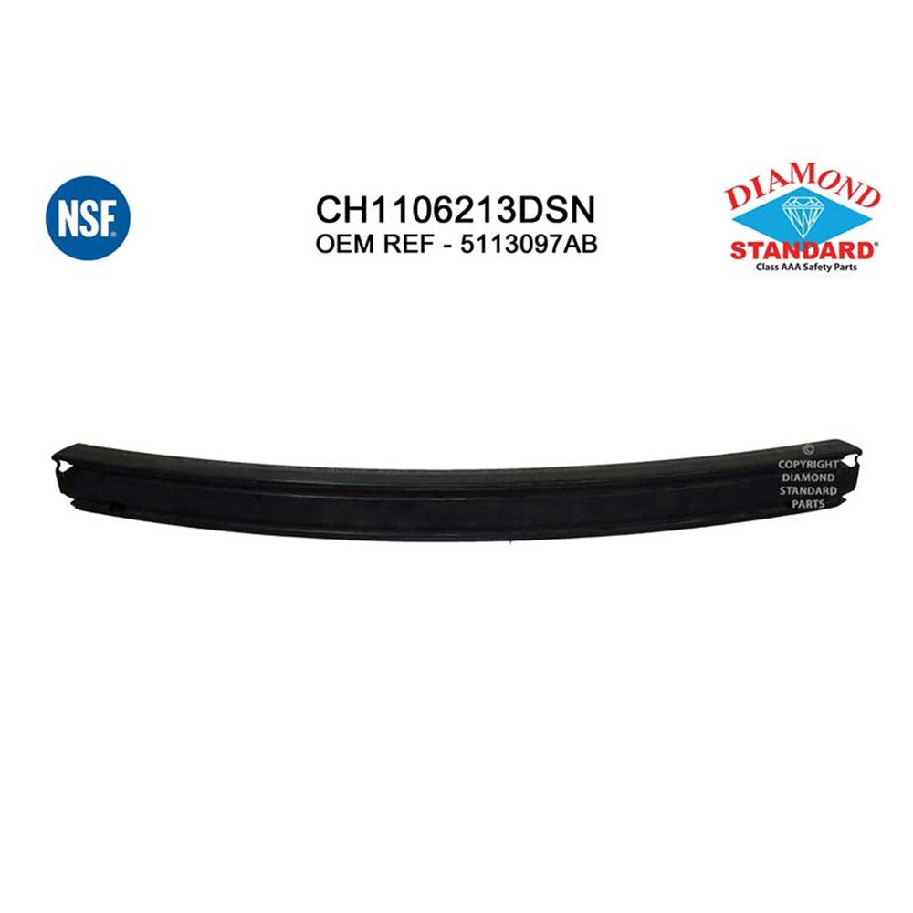 Rear Bumper Impact Bar 2008-2020 Chrysler Town & Country & Dodge Caravan & Ram C/V, Cv