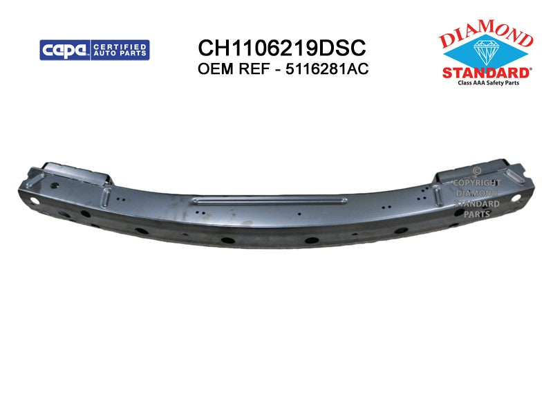 Rear Bumper Impact Bar 2009-2020 Dodge Journey