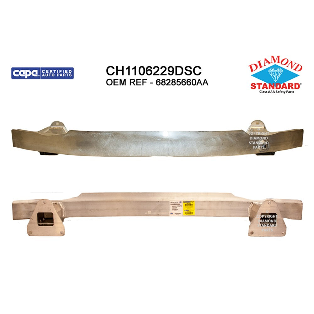 Rear Bumper Impact Bar 2019-2023 Jeep Cherokee