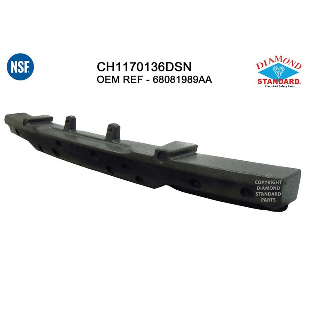 Rear Bumper Impact Absorber 2011-2014 Dodge Avenger