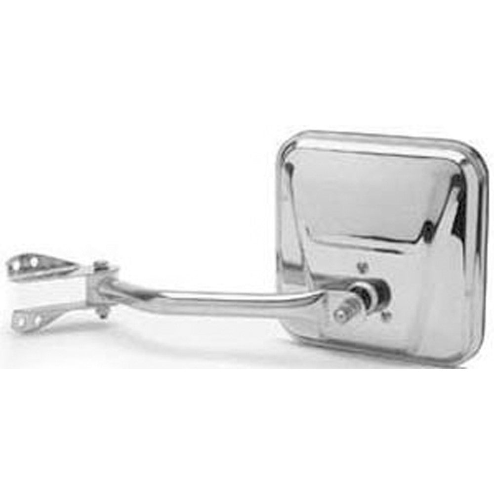 Left Driver Side Manual Door Mirror 1953-1986 Jeep Cj3, Cj5, Cj6, Cj5a, Cj6a, Cj7