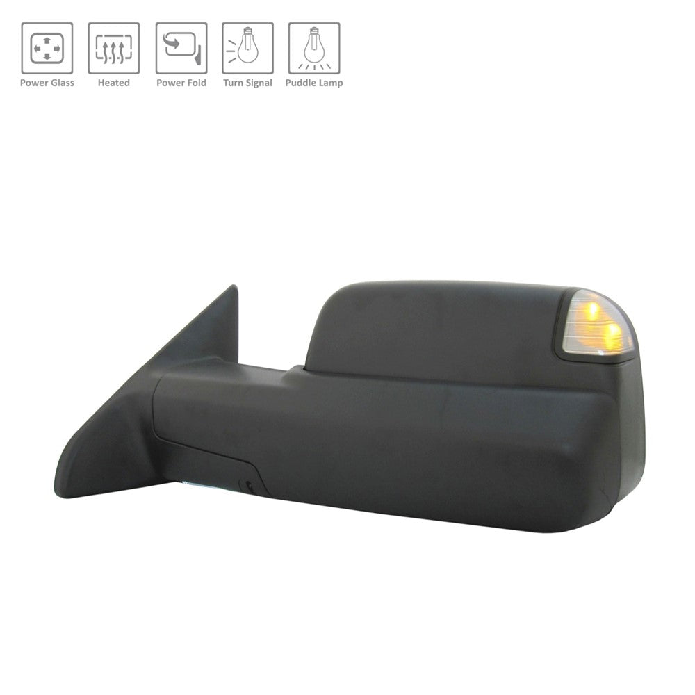 Left Driver Side Door Mirror 2013-2018 Ram 2500, 3500