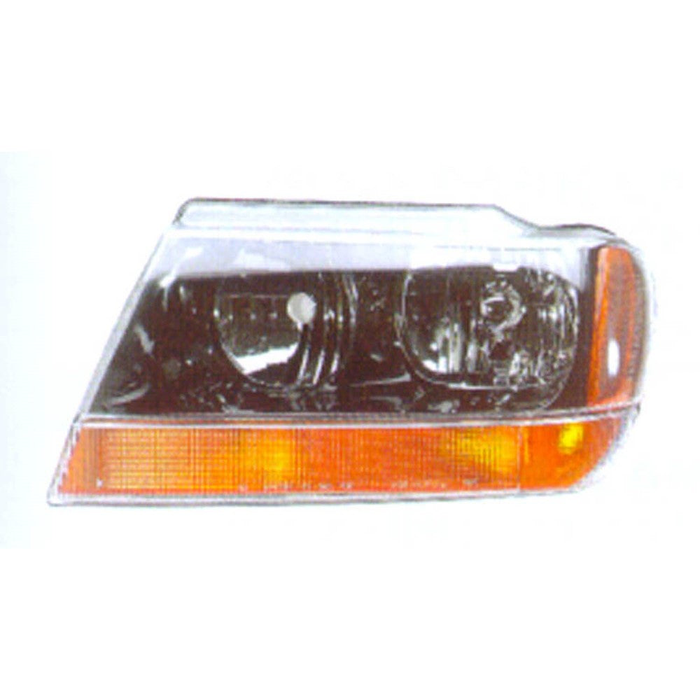Front Left Driver Side Headlight Assembly 1999-2002 Jeep Grand Cherokee