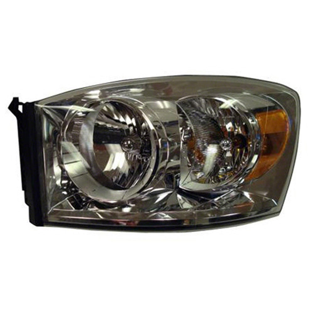 Front Left Driver Side Headlight Assembly 2007-2010 Dodge Ram 1500, Ram 2500, Ram 3500