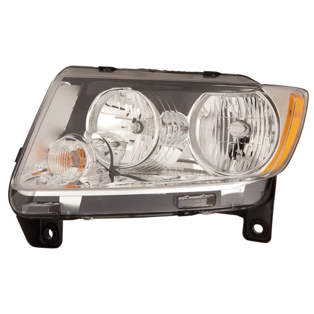 Front Left Driver Side Halogen Headlight Assembly 2011-2013 Jeep Grand Cherokee