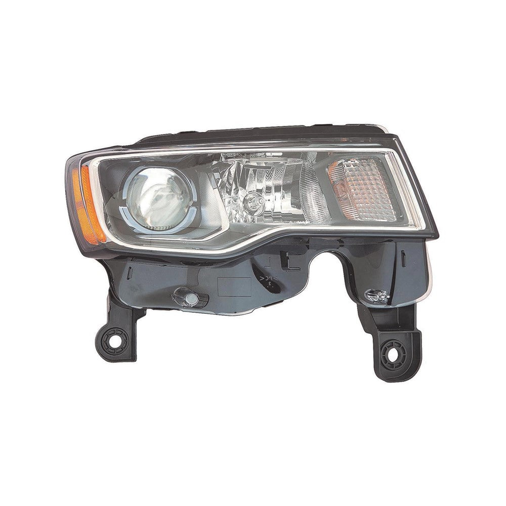 Front Right Passenger Side Halogen Headlight Assembly 2017-2022 Jeep Grand Cherokee, Grand Cherokee Wk