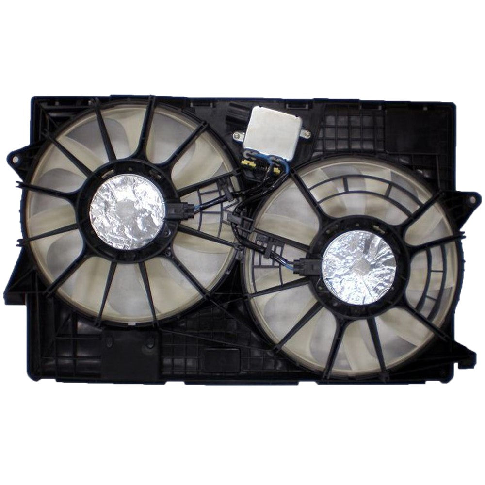 Dual Radiator Condenser Fan Assembly For 3.2l V6 2014-2018 Jeep Cherokee