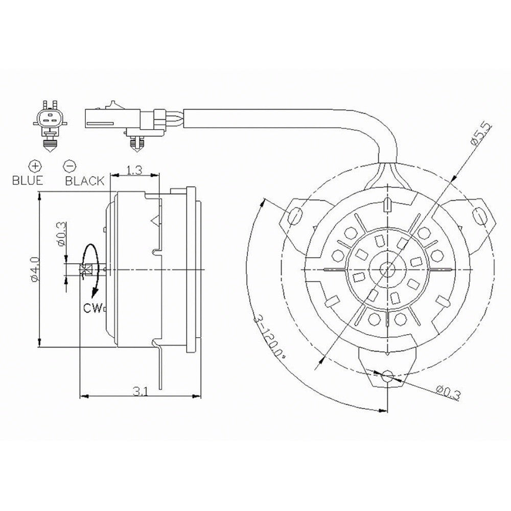 Radiator Fan And Motor 2002-2005 Jeep Liberty