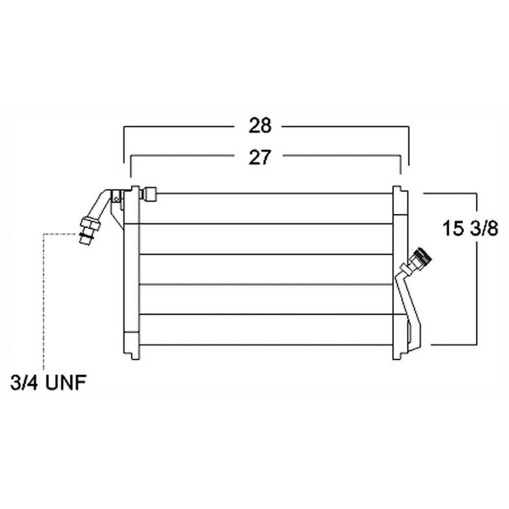 Ac Condenser 1986-1993 Buick Century & Chevrolet Celebrity & Oldsmobile Ciera & Pontiac 6000