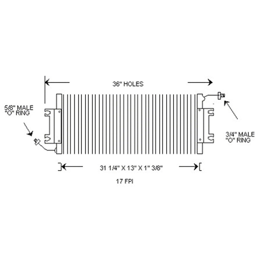 Ac Condenser 1988-1996 Chevrolet Van_chevy_fullsize(-1996) & Gmc Van_gmc_fullsize(-1996)
