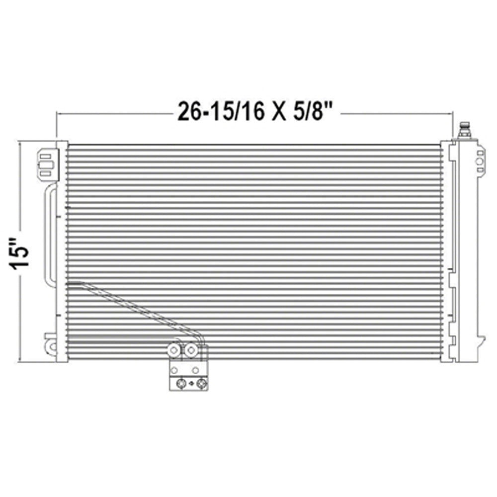 Condenser 2005-2011 Mercedes-Benz Slk350, Slk280