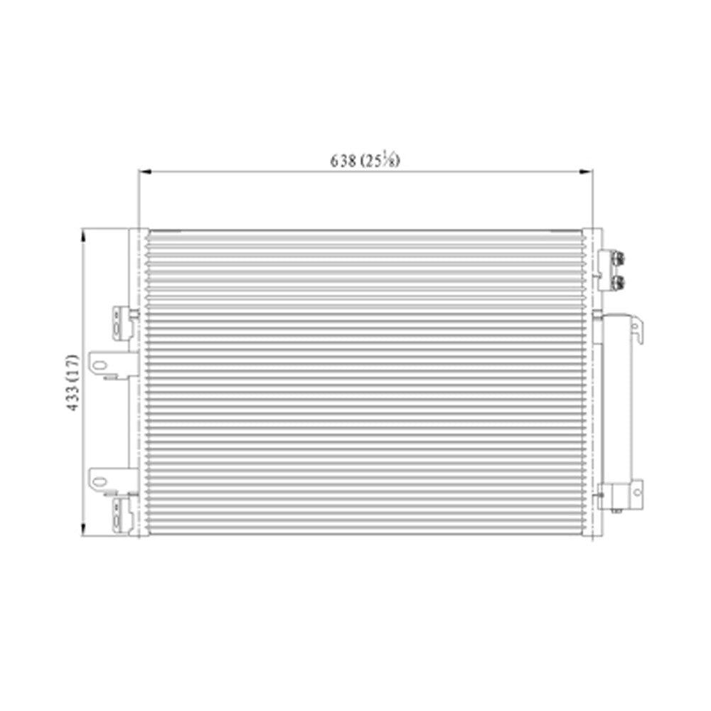 Condenser 2010-2017 Dodge Caliber & Jeep Compass, Patriot