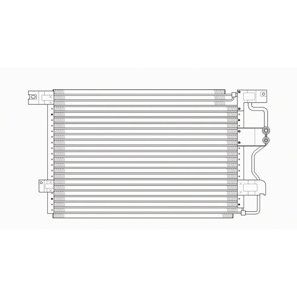 Ac Condenser 1995-1997 Ford Crown Victoria & Lincoln Town Car & Mercury Grand Marquis