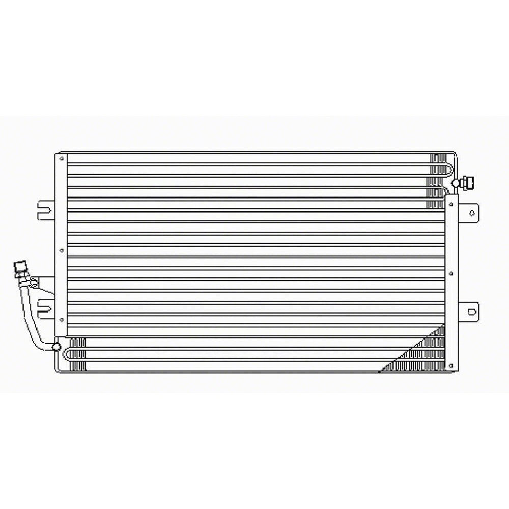 Rear Ac Condenser With Rear A C 1995-2005 Chevrolet Astro & Gmc Safari