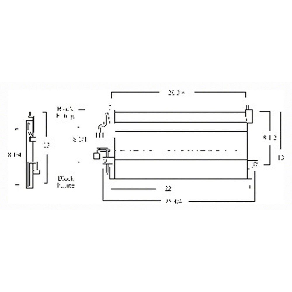 Ac Condenser From 4 95 1995-1999 Hyundai Accent