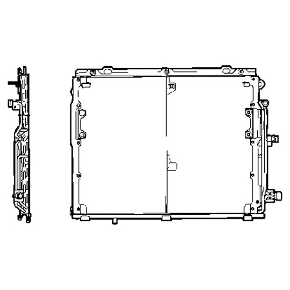 Ac Condenser 1992-1993 Mercedes-Benz 300ce, 300d, 300e, 300sl, 300te, 600sel, 400sel, 500sec, 500sel, 600sec
