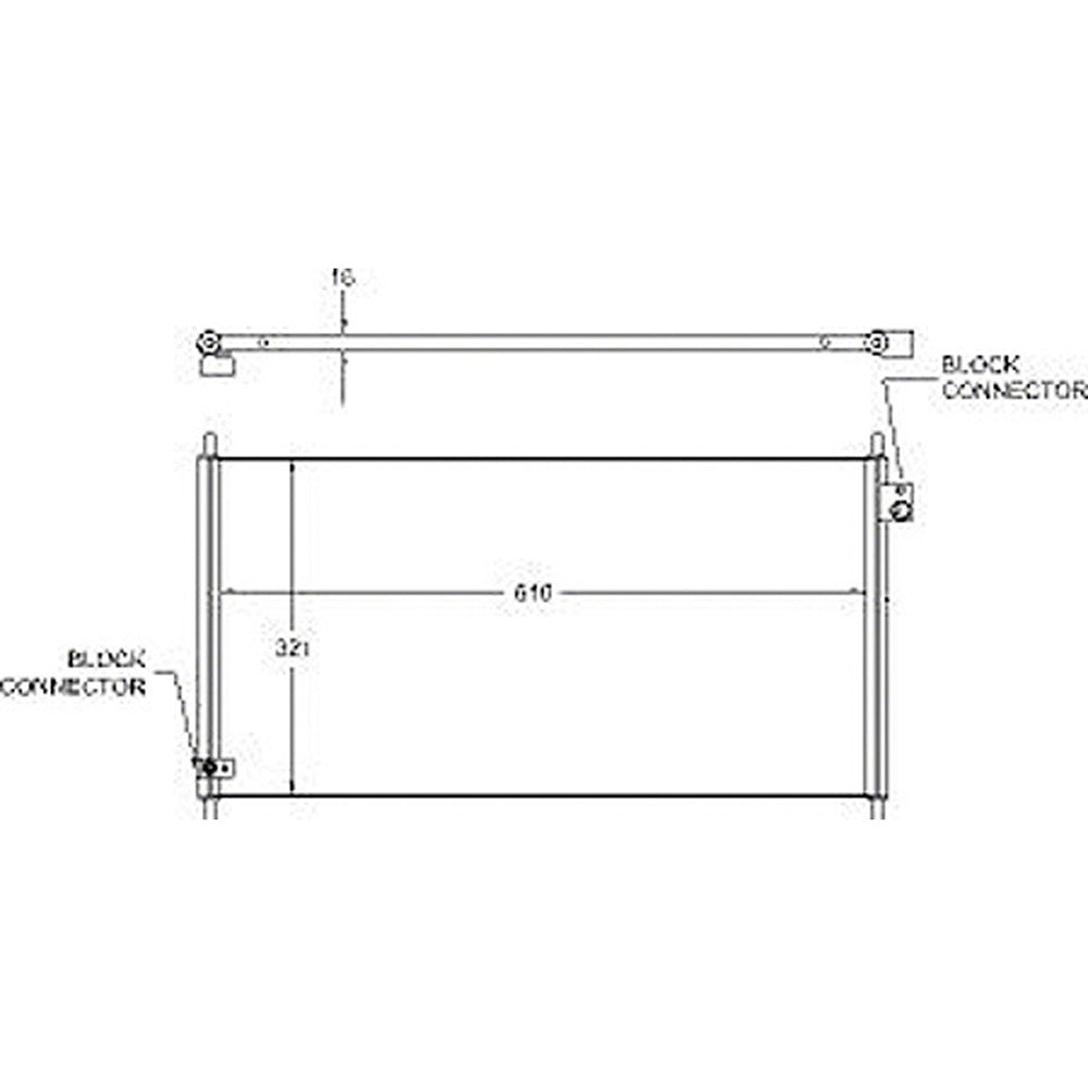 Ac Condenser 1997-2001 Honda Prelude