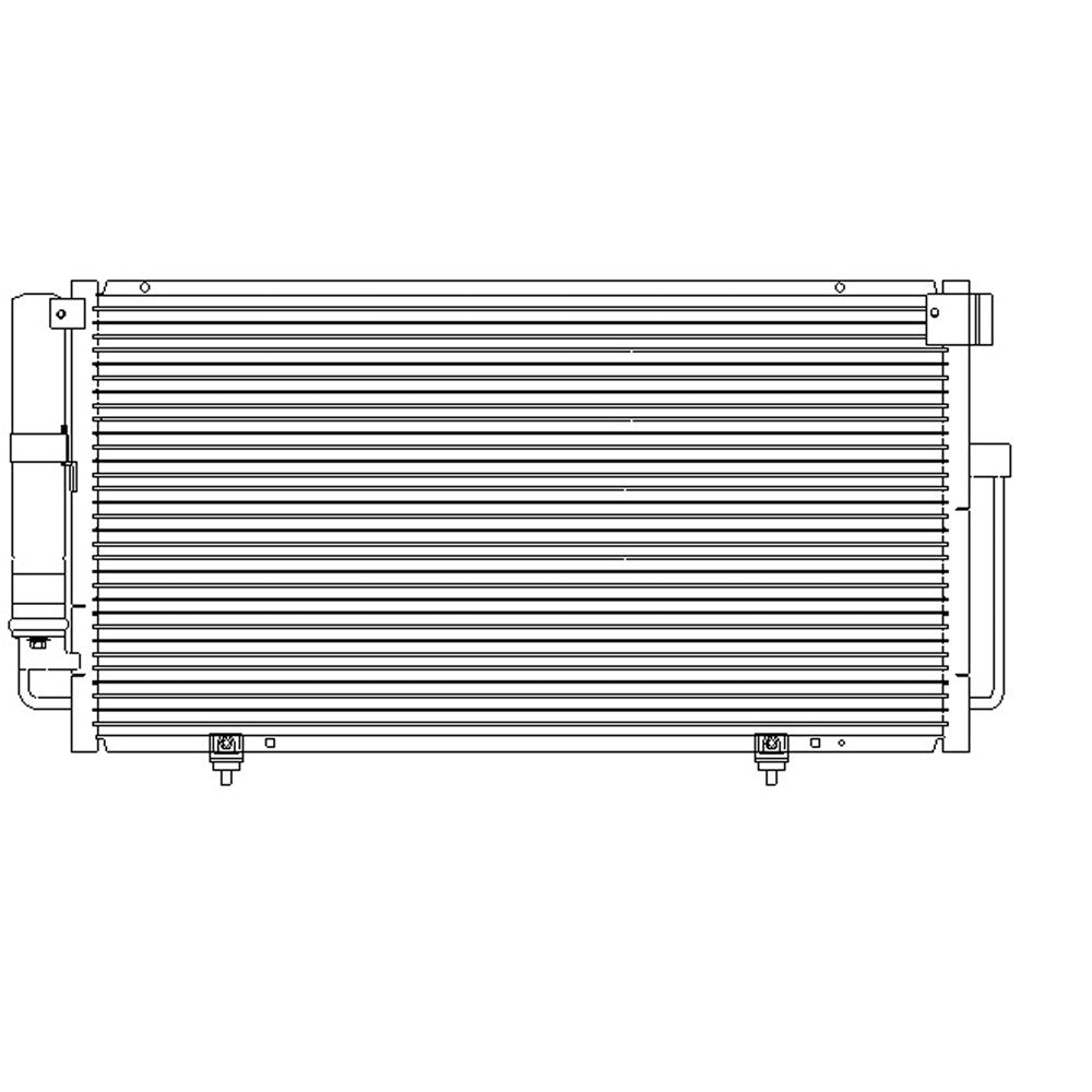 Ac Condenser With Receiver Drier 2002-2003 Subaru Impreza