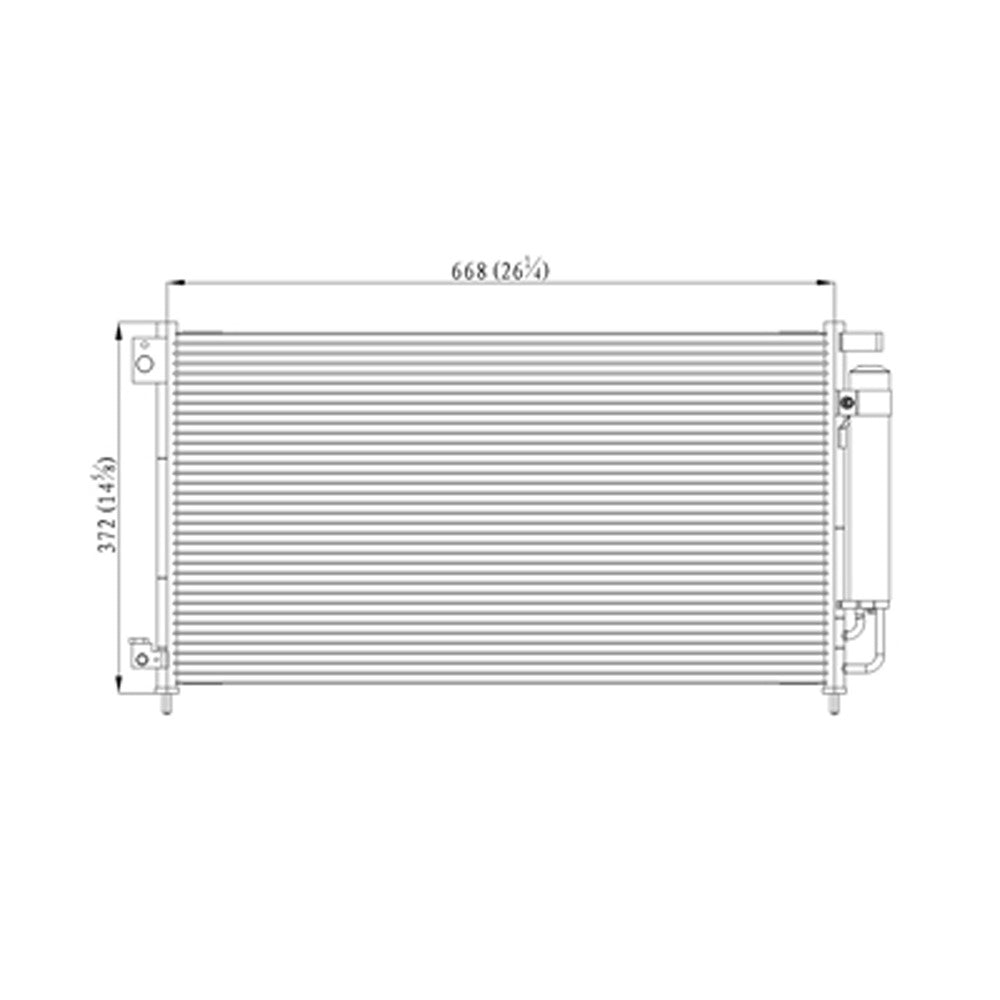 A C Condenser For All Coupe Models. 2003-2007 Honda Accord