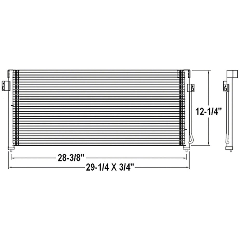 Ac Condenser 2 97-4 97 1997 Subaru Legacy