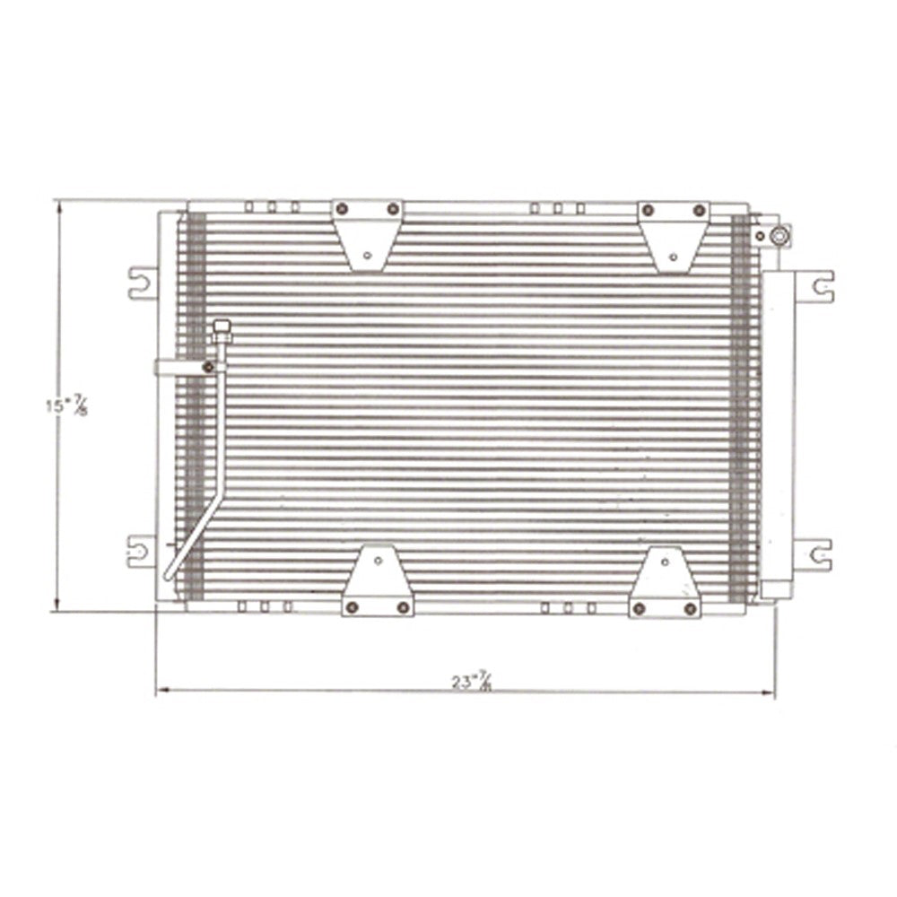 Ac Condenser 2001-2002 Suzuki Grand Vitara, Xl-7