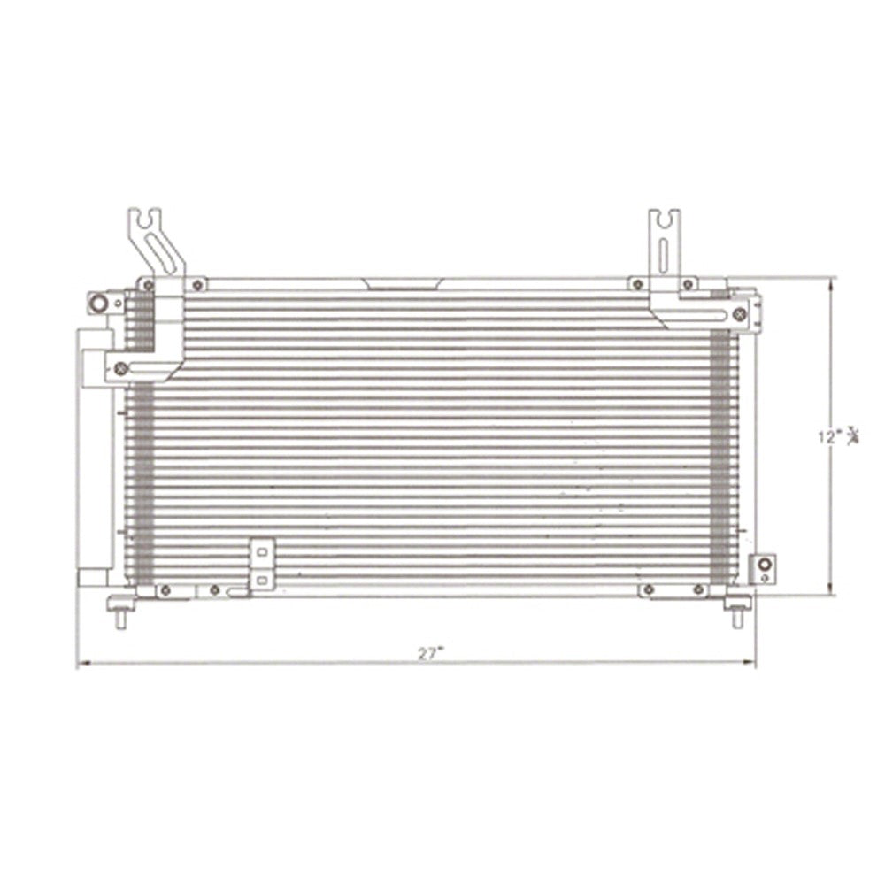 Ac Condenser Sedan 2002-2007 Suzuki Aerio