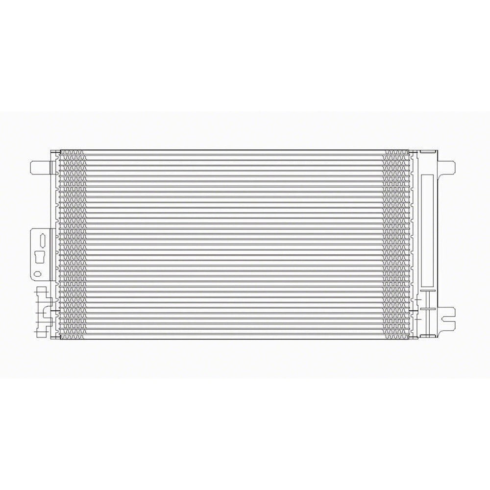 Ac Condenser With Receiver Drier 2003-2010 Saturn Ion & Chevrolet Cobalt & Pontiac Pursuit, G5