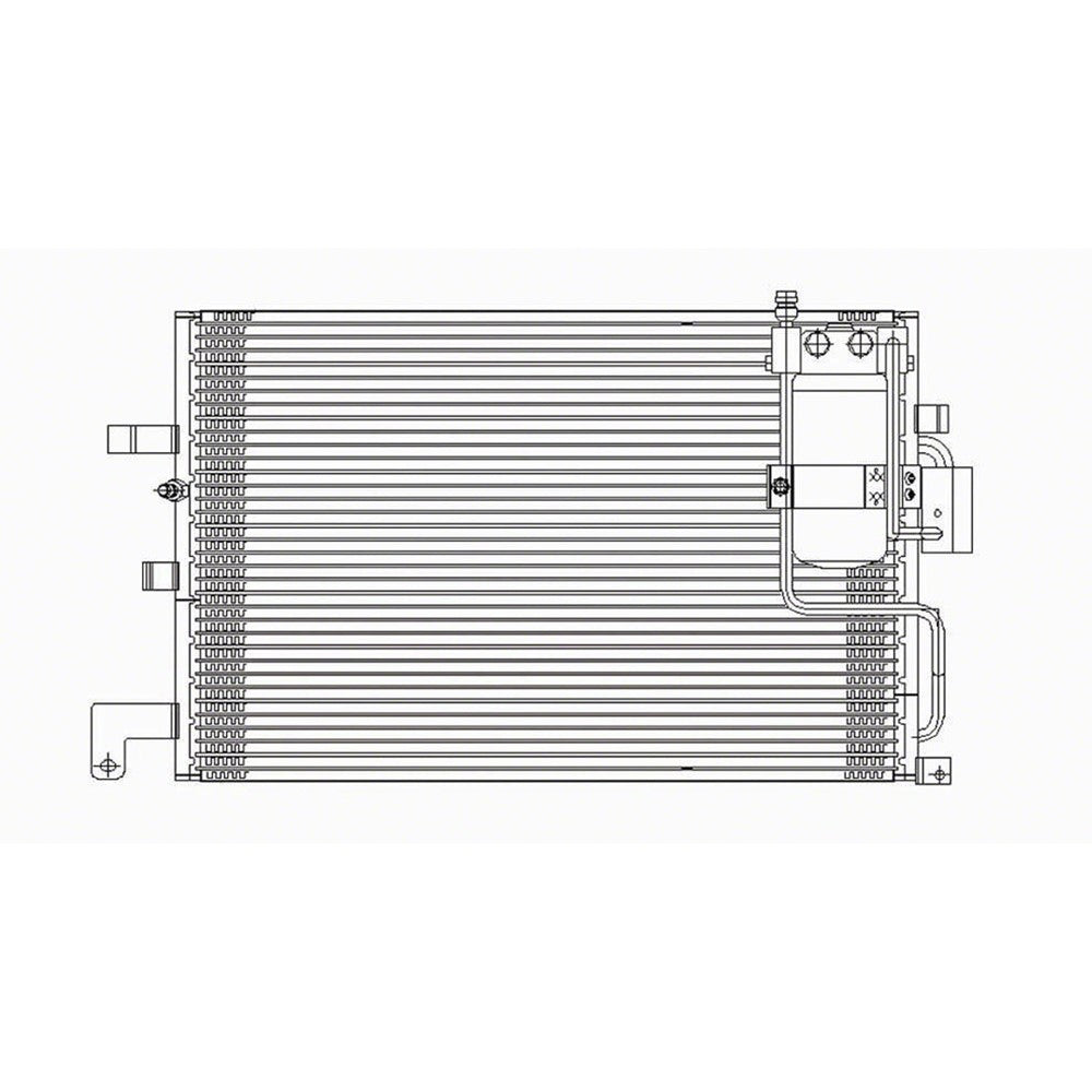 Ac Condenser 2.3l L4 1999-2002 Saab 9-3