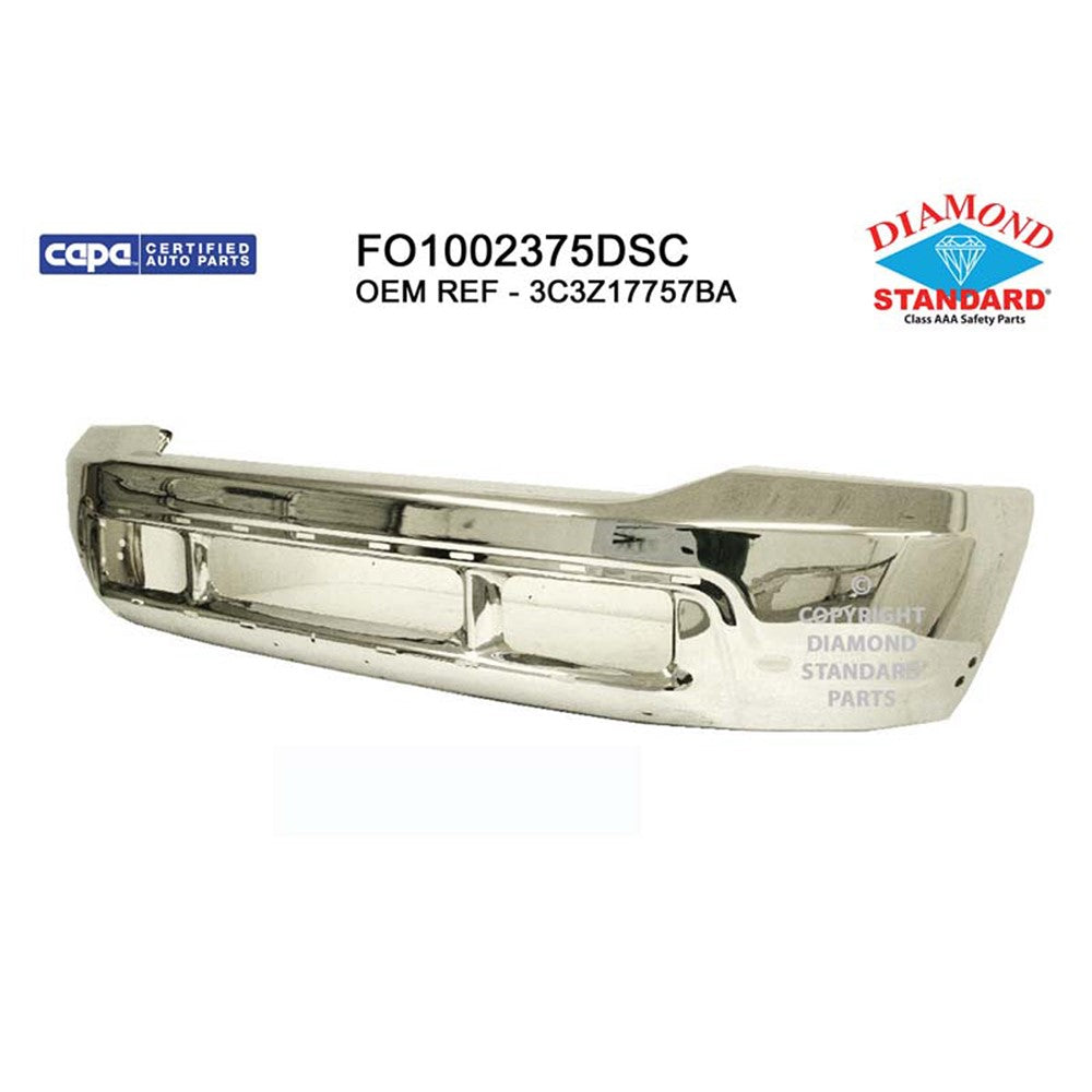 Front Bumper Face Bar 1999-2004 Ford F-250 Super Duty, F-350 Super Duty, Excursion