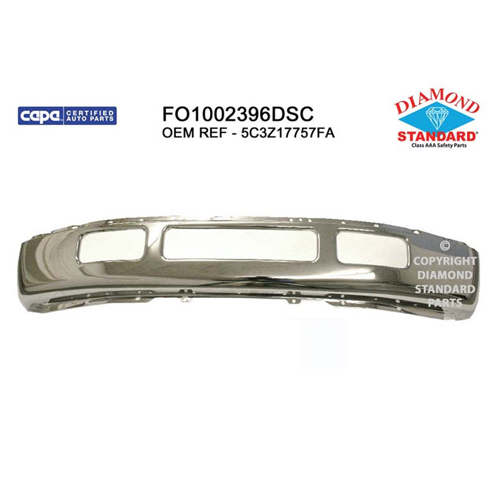 Front Bumper Face Bar 2005-2007 Ford F-250 Super Duty, F-350 Super Duty, F-450 Super Duty