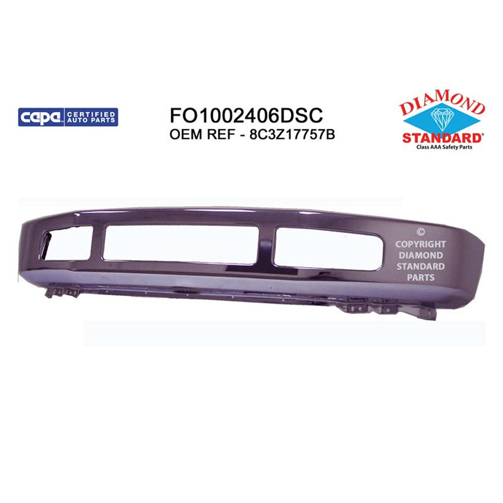 CAPA Certified Factory Style Replacement Front Bumper Face Bar for Ford F-250 Super Duty, Ford F-350 Super Duty