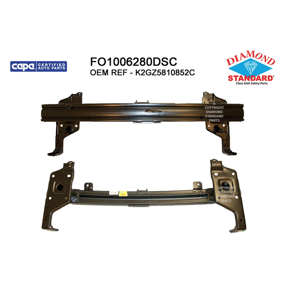 Front Bumper Impact Bar 2019-2024 Ford Edge & Lincoln Nautilus
