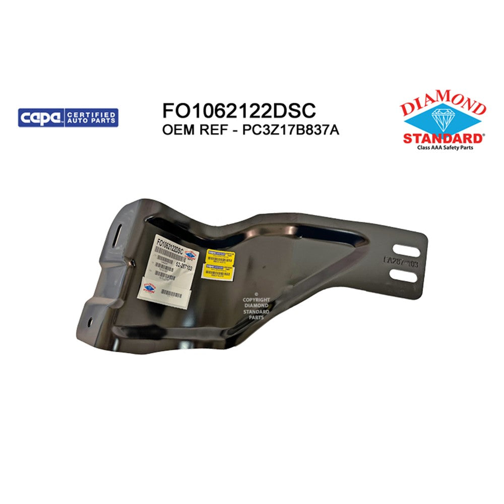 Front Left Front Driver Side Outer Bumper Bracket 2023-2025 Ford F-250 Super Duty, F-350 Super Duty, F-450 Super Duty, F-550 Super Duty