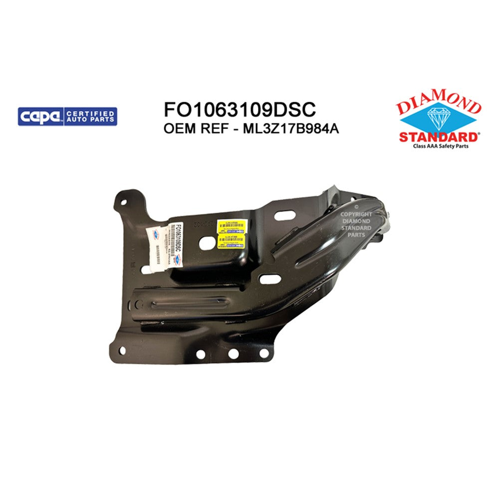 Front Right Front Passenger Side Bumper Mounting Plate 2021-2023 Ford F-150