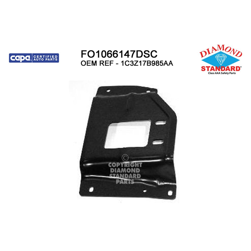 Front Left Front Driver Side Bumper Mounting Plate 2001-2004 Ford Excursion, F-250 Super Duty, F-350 Super Duty