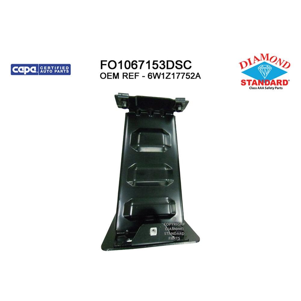 Front Right Front Passenger Side Bumper Impact Bar Bracket 2003-2011 Ford Crown Victoria & Lincoln Town Car & Mercury Grand Marquis, Marauder