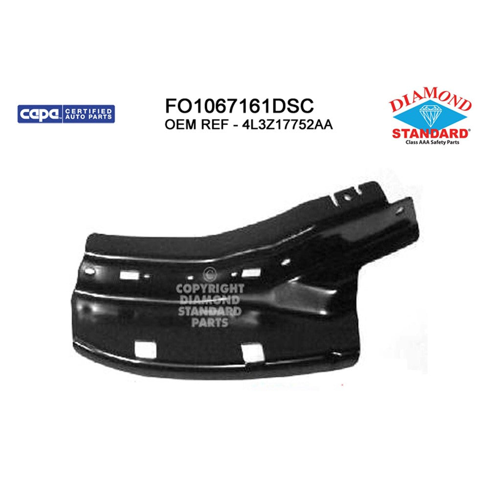 Front Right Front Passenger Side Bumper Support 2004-2006 Ford Pickup_ford_lightduty & Lincoln Mark Lt